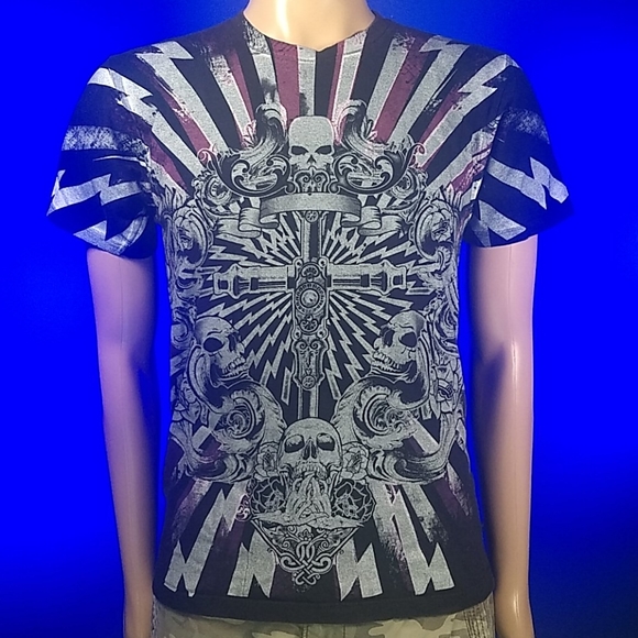Chemistry Gothic Skulls and lightning size M - Picture 3 of 14